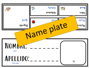 Preview of Name Plate_Spanish