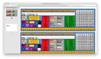 Preview of Name Plate Name Tag for Student's Desk