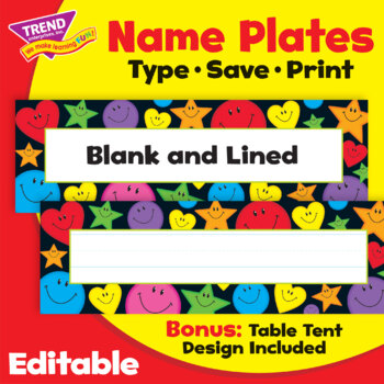 Eureka Candy Land Tented Name Plates Includes 36 tented Name Plates Measuring 9.62 x 6.5
