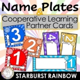 Name Plate and Cooperative Learning Partner Cards | Starbu