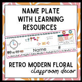 Name Plate with Resources | RETRO MODERN THEME