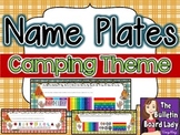 Name Plates Camping Theme