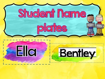 Preview of Name Plates