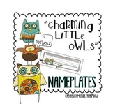 Name Plates {Charming Little Owls}