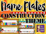 Name Plates Construction Theme