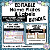 Name Plates, Cubby Tags, Supply Labels and More - Western 
