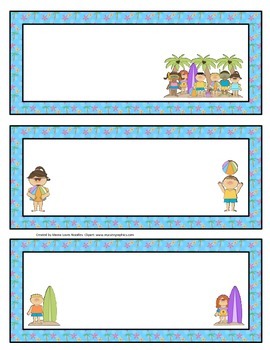 summer themed name plates worksheets teaching resources tpt