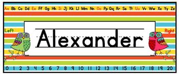 Name Plates (Editable) FREEBIE by The Teacher Gene