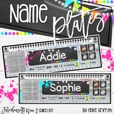 Name Plates and Desk Helpers {Farmhouse Flair Neon 2}