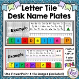 Name Plates or Desk Name Tags with Letter Tiles You Customize