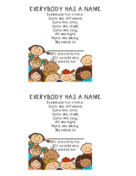 Name Poem by Parentela's Playhouse | Teachers Pay Teachers