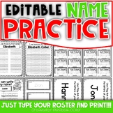 Name Practice Activities - EDITABLE