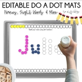 Name Practice Do a Dot Mats - Editable