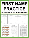 Name Practice | Editable First Name Letter Recognition, Sp