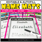 Name Practice Mats Editable Name Tracing & Name Writing {I