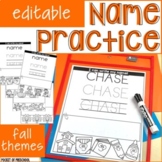 Name Practice Pages - Fall