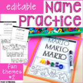 Name Practice Pages - Fun Themes #2
