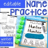 Name Practice Pages - Winter