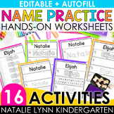 Name Practice Worksheets | 16 EDITABLE Name Tracing and Wr