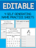 Name Practice Worksheets- Editable