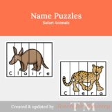 Name Practice for Preschoolers: Safari Animals