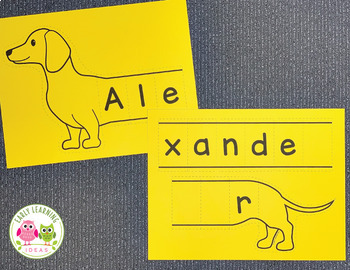 Dog Themed Preschool Name Activity [FREE Printable]