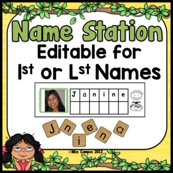 Preview of Name Activity Center - EDITABLE