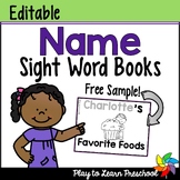 Name Sight Word Book - FREE!