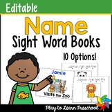 Name Sight Word Books - Editable
