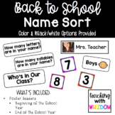 Name Sorting Activity Pack