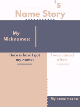 Preview of Name Story