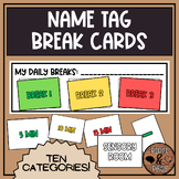 Name Tag BREAK CARDS