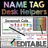 Name Tag Desk Helpers | Second and Third Grade | Desk Name