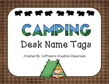 Name Tag Desk Plates By Coffman S Creative Classroom Tpt