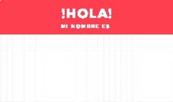 Preview of Name Tag, Etiquetas de nombres, Bilingual, Spanish