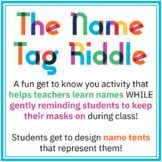 Name Tag Riddle (Fun name tag activity that includes a mas