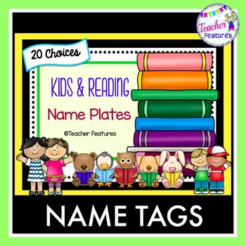 Name s Desk Plates Reading Books Theme By Teacher Features Tpt