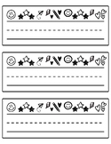 Name Tags - B&W Doodles