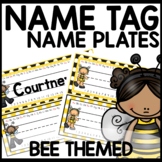 Name Tags Bee Themed | Name Plates Bee Themed Classroom Decor