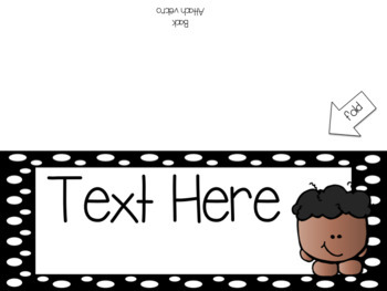 Black And White Polka Dot Name s Worksheets Teaching Resources Tpt