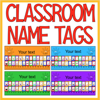 Preview of CLASSROOM NAME TAGS