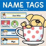 Editable Name Tags for Desks, Tables, Cubbies, & Lanyards 