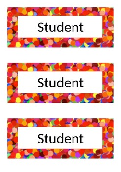 Name Tags For Desks Blue And Green Worksheets Teaching Resources