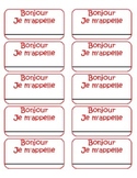 Name Tags - French