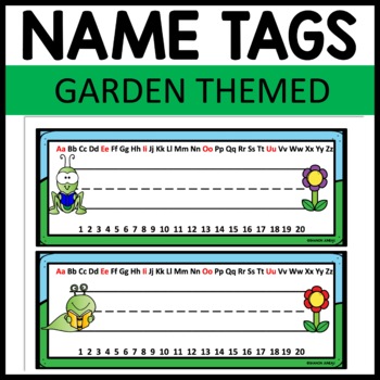 Name Tags Garden Themed Name Plates Garden Themed Classroom Decor   Original 8301671 2 