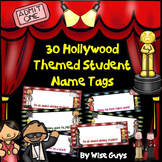 Back to School Desk Name Tags Hollywood Theme