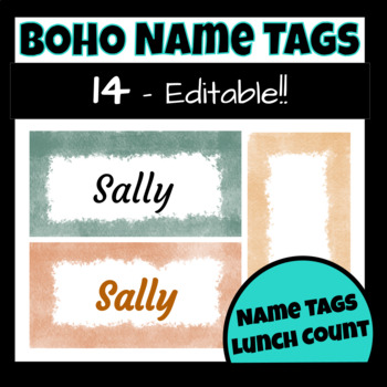 Preview of Name Tags - Labels- Back to School - Student Name Labels - Editable 