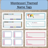 Name Tags Montessori Themed Back to School