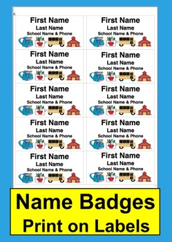 Editable Name Tags Badges