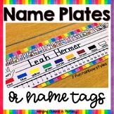 Name Tags / Name Plates ~ Rainbow